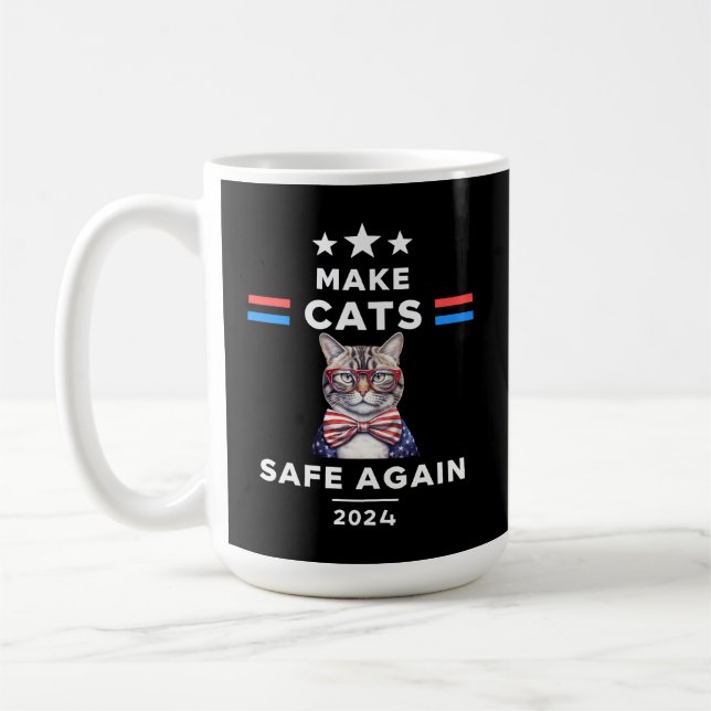 Mug Rendre les chats en sécurité encore une fois Funny (Gauche)