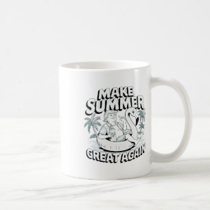 Mug Rendre l'été super à nouveau amusant Trump Flamant