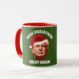 MUG RENDRE NOËL GRAND À NOUVEAU TRUMP SANTA HAT
