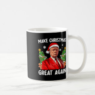 Mug Rendre Noël super à nouveau drôle Père Noël Trump 