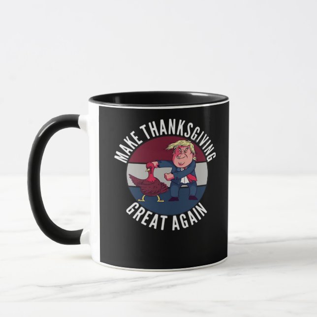Mug Rendre Thanksgiving grand à nouveau Trumpkin - P c (Gauche)