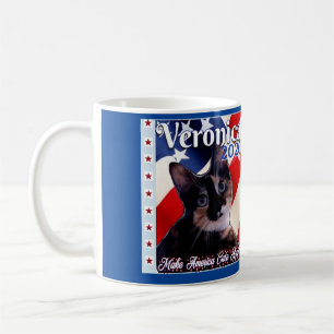 Mug Rends l'Amérique mignonne ! Votez Veronica 2020!