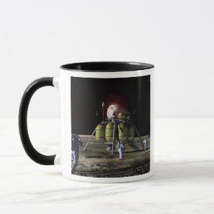 Mug Rendu d'artiste d'un nouveau vaisseau spatial à la