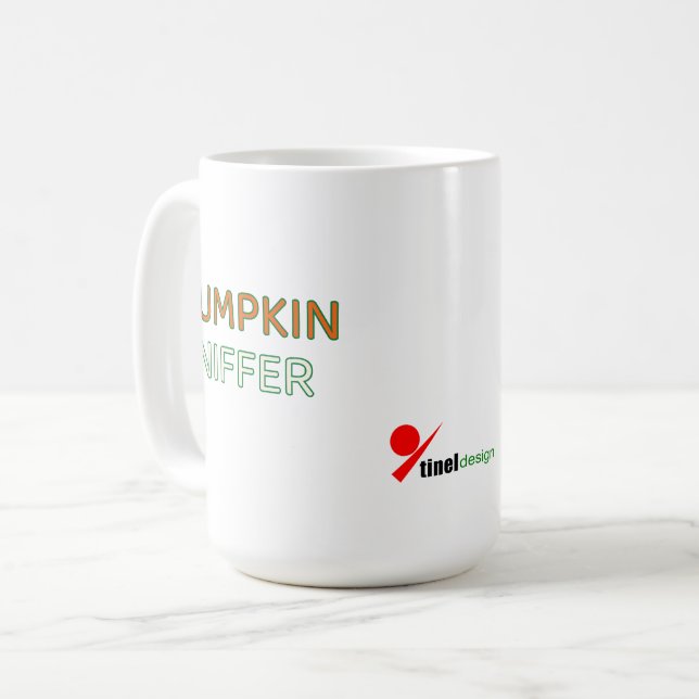 Mug Renifleur de Citrouille | Drôle de conception pour (Devant gauche)