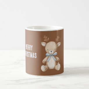 Mug Renne Bleu Crème de Noël