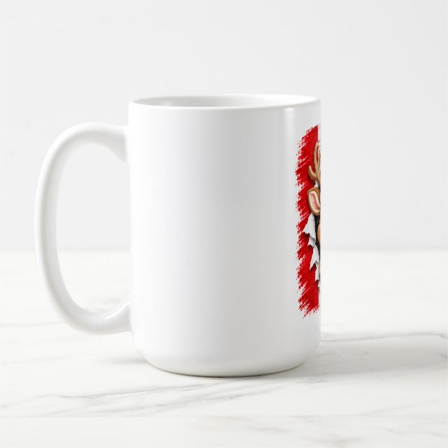 Mug Renne de Noël canadien (Gauche)