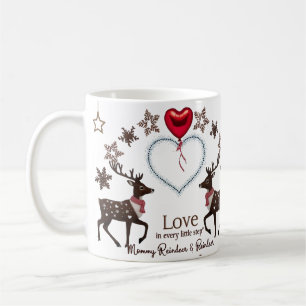 Mug Renne en Luxe Flocon de Neige Amour à Chaque