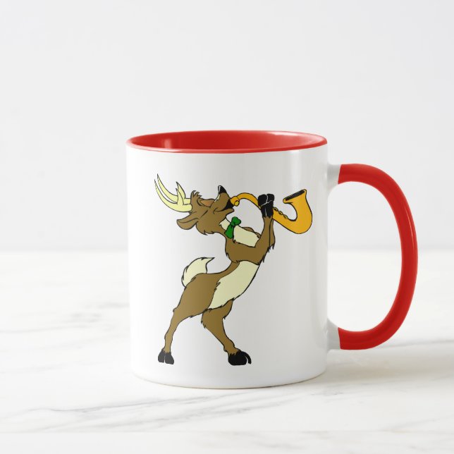 Mug Renne et saxophone (Droite)