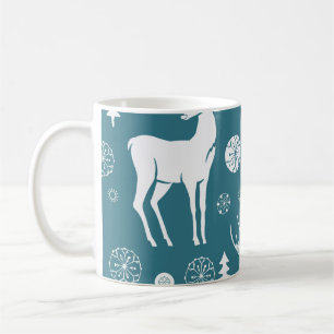 Mug Rennes de Noël en haineux, rennes, vin