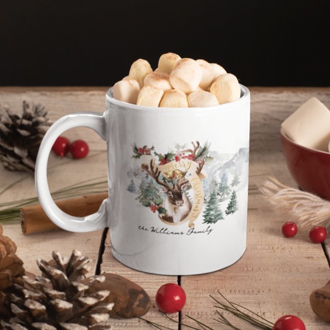 Mug Rennes & Ferme d'Arbres | Joyeux Noël  (Créateur téléchargé)