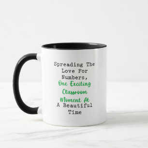 Mug Répandre l'amour des nombres Moments en classe