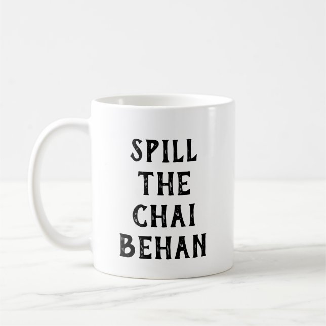 Mug Répandre le thé Behan Sœur Pakistanaise drôle (Gauche)