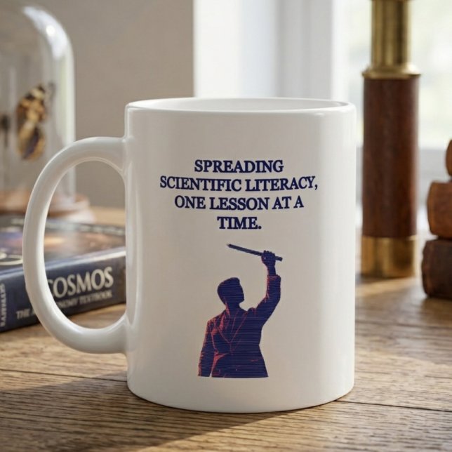 Mug Répandre les connaissances scientifiques une leçon (Créateur téléchargé)
