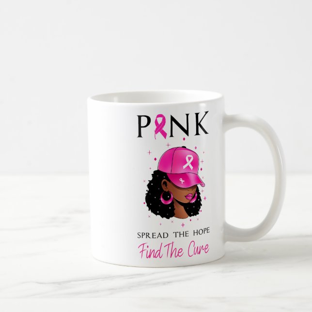 Mug Répandre Rose L'Espoir Trouver Le Cancer Cure Du S (Droite)