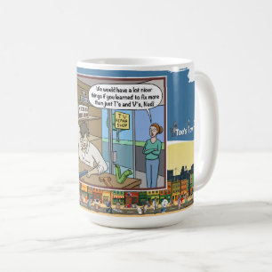 Mug Réparateur TV Humour à jeu de mots absurde Class