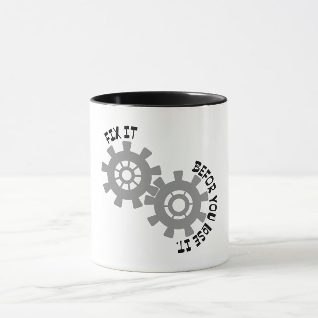 Mug Réparez-le avant de le perdre (Centre)