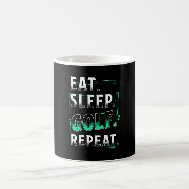 Mug Répéter le golf de Sleep Eat (Centre)