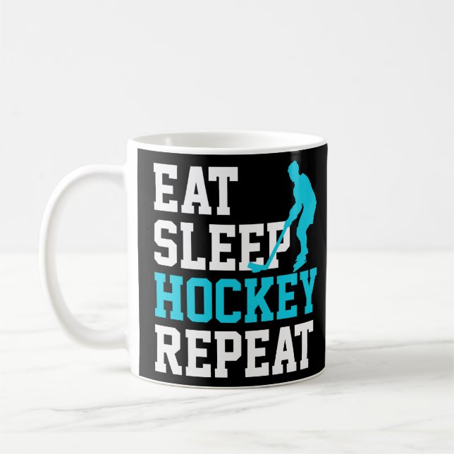 Mug Répéter le hockey du sommeil (Gauche)