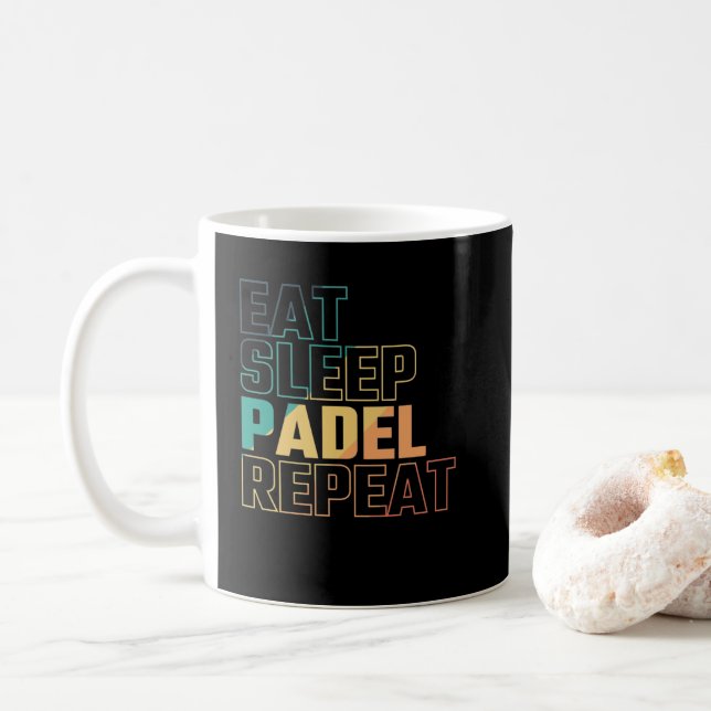Mug Répéter le modèle de sommeil (Avec donut)