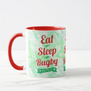 Mug Répéter le rugby du sommeil