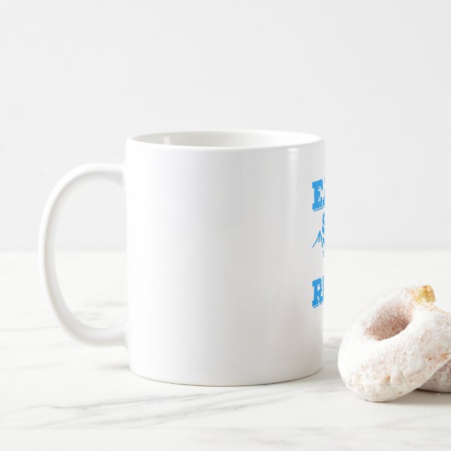 Mug Répéter le ski du sommeil (Avec donut)