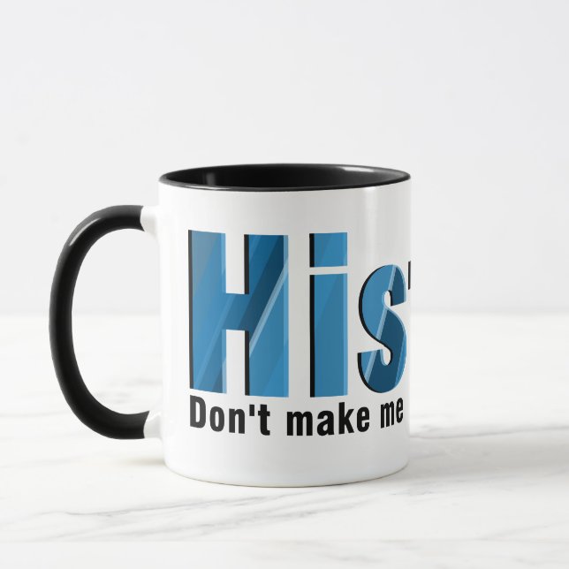 Mug Répéter l'historique bleu (Gauche)