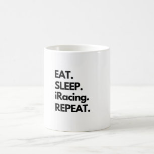 Mug Répéter l'iRacing du sommeil de l'alimentation