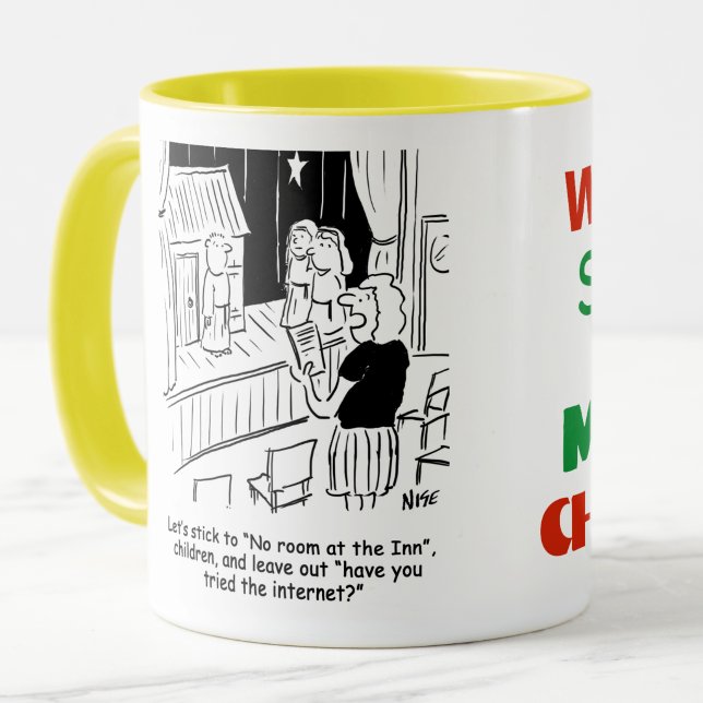 Mug Répétition de la Nativité à l'école (Nativity Play Cartoon)