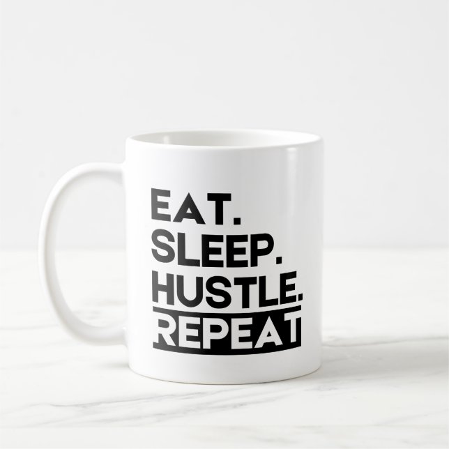 Mug Répétition de l'agitation du sommeil - Motivationn (Gauche)