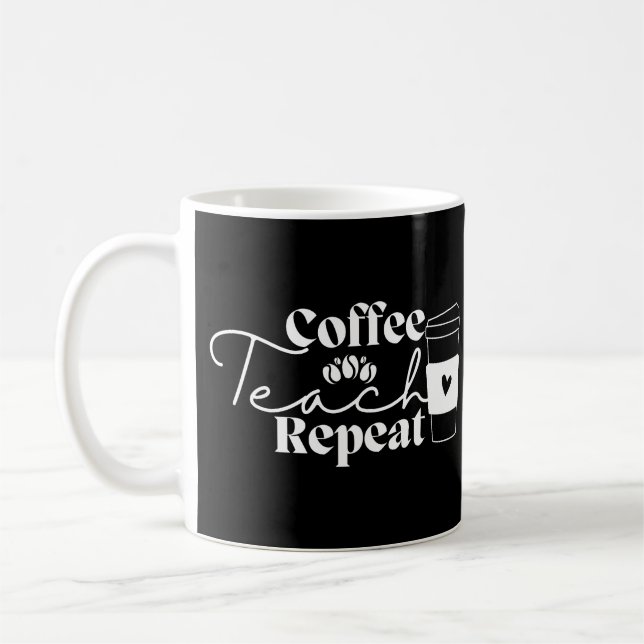 Mug Répétition de l'enseignement du café (Gauche)
