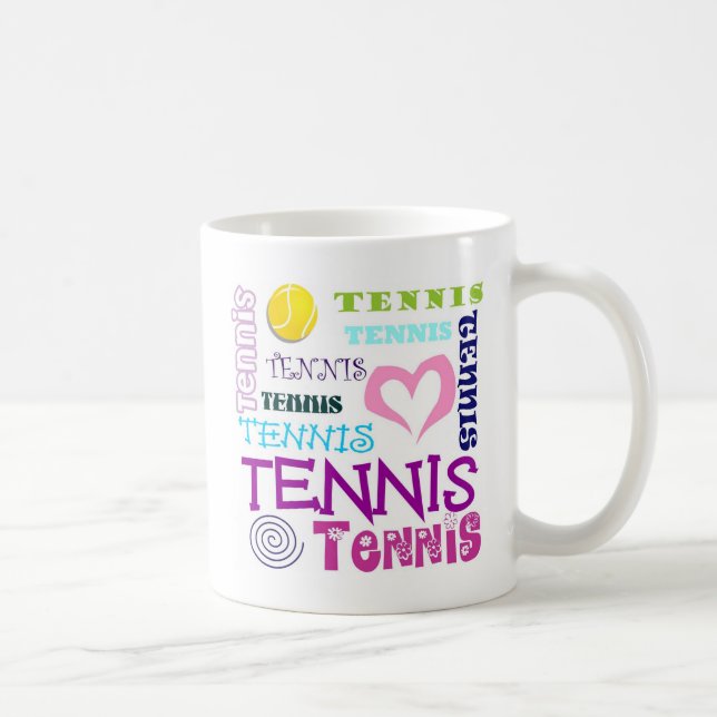 Mug Répétition de tennis (Droite)