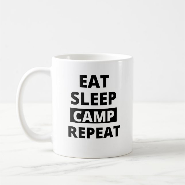 Mug Répétition du camp de sommeil (Gauche)