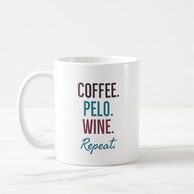 Mug Répétition du vin de pelo de café (Gauche)