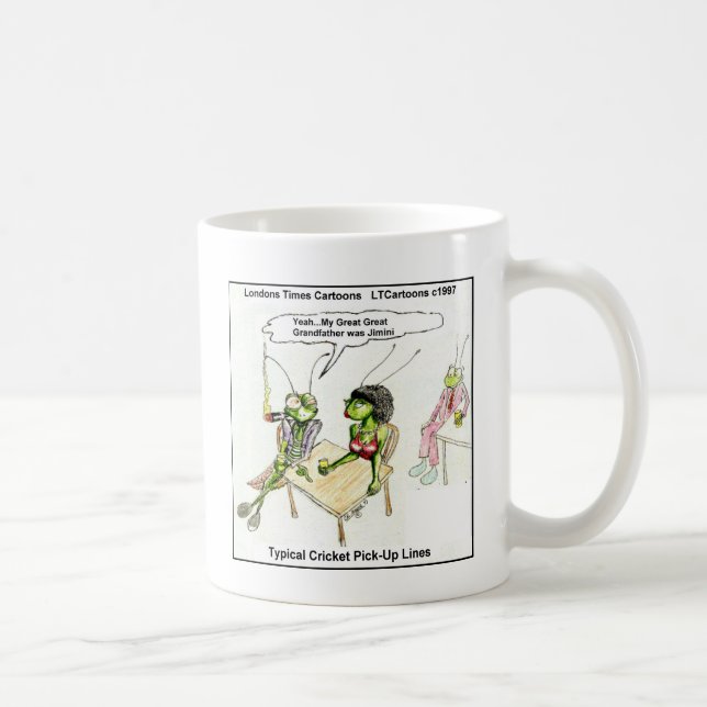Mug Répliques d'approche drôles sur le cricket (Droite)