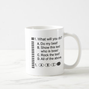 Mug Répondre Sheet Rock Le test de l'école d'examen en