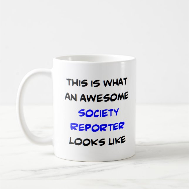 Mug reporter de société, génial (Gauche)