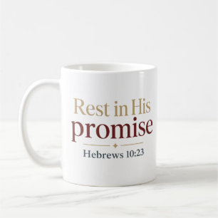 Mug Repose dans Sa Promesse Citation de l'Écriture Ins