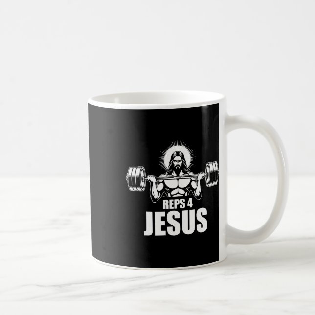 Mug Reps 4 Jesus Gym Christian Exercice d'haltérophili (Droite)