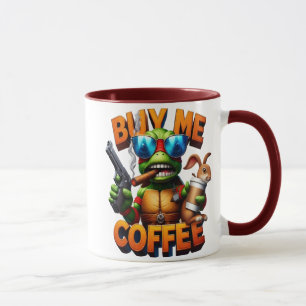 Mug Reptiles Armés Morning Brew Me Acheter Un Café