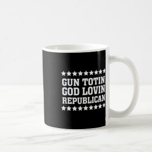 Mug Républicain conservateur aimant Dieu et les armes
