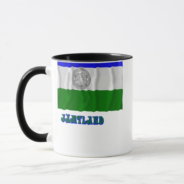 Mug République de drapeau de ondulation de Jämtland (Gauche)