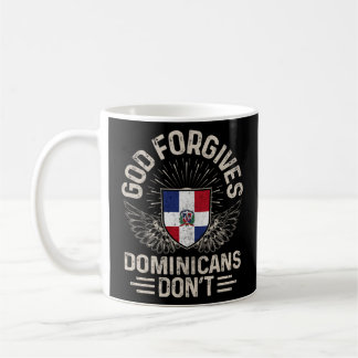 Mug République Dominicaine Drapeau Dieu Pardonne Domin