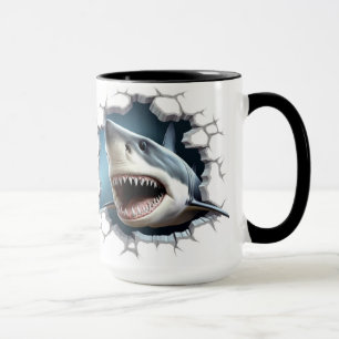 Mug Requin dans un mur