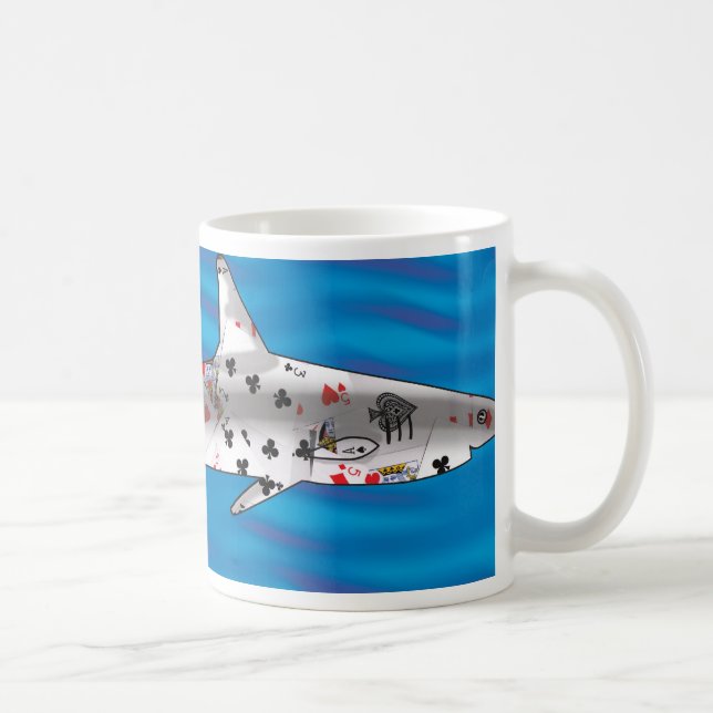 Mug Requin de carte (Droite)