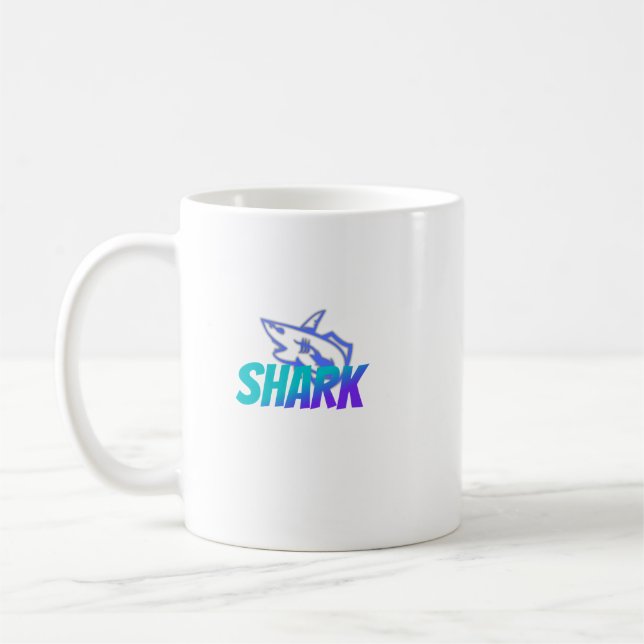 Mug Requin  | Design de prédateur océanique audacieux  (Gauche)