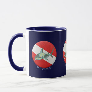 Mug requin-drapeau