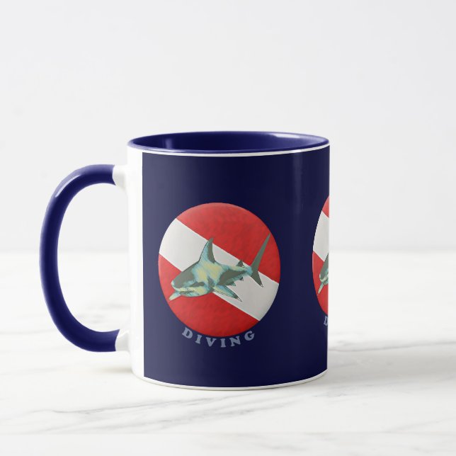 Mug requin-drapeau (Gauche)