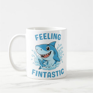 Mug Requin drôle qui se sent Fintastique