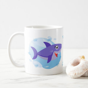 Mug Requin maman - Violet