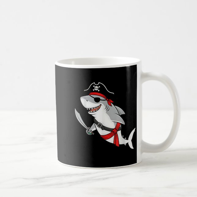 Mug Requin Pirate Enfant Drôle Halloween Enfants (Droite)